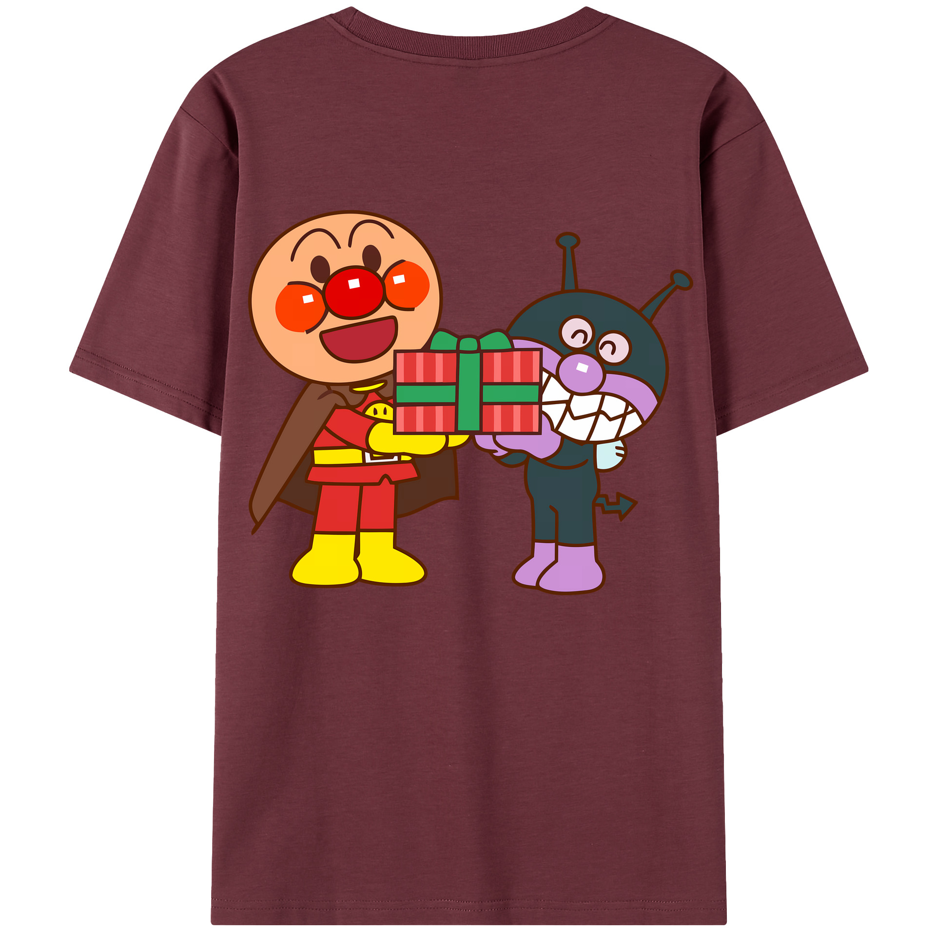 （画像用） アンパンマン Anpanman 綿100％半袖Tシャツ（背面プリント）
